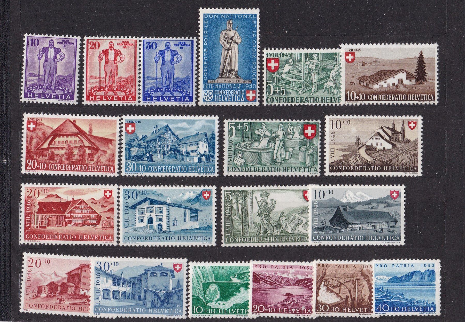 Alle Briefmarken: CH Briefmarken Lot "postfrisch" PP, PJ etc. – Gebraucht aus Münchwilen AG von Nesar