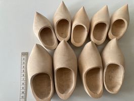 Kleine Holzschuhe NL Deko Artikel siehe Fotos 9Stk
