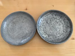 Zinn, Zinnhandwerk-Lörrach, 2 antike Lörracher Zinn-Kunst