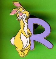 DISNEY  Alphabet    RABBIT  " R "