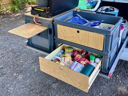 Rako Schubladenbox, Campingmöbel für Heckküche