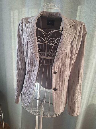 AKRIS Seiden Blazer Gr. 36  strukturierter Designer Blazer 