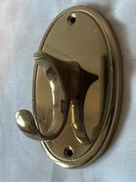 Vintage Messing Kleiderhaken, Wandhaken, Garderobe 