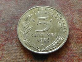 FRANCE  5 Centimes  1986  (P)