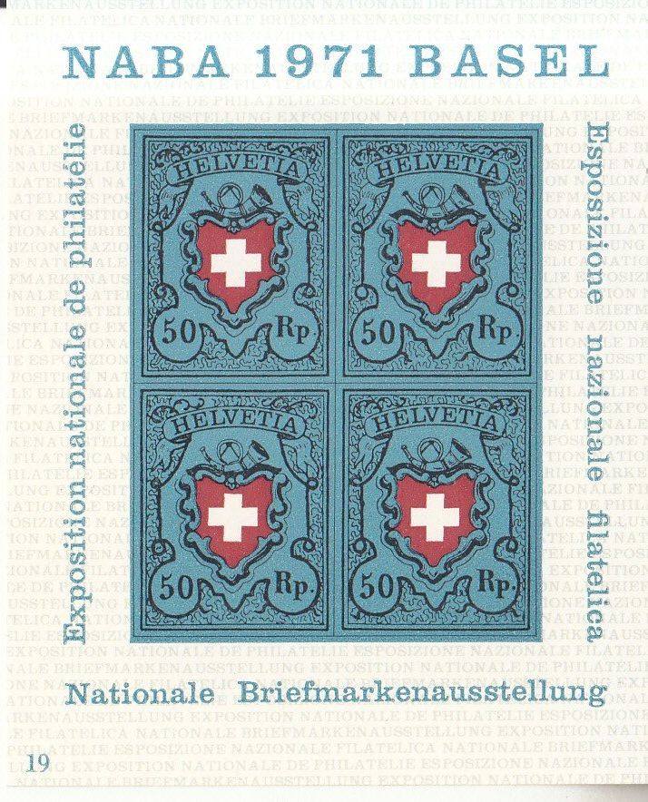 Tutti i francobolli: SBK W45 postfrisch, Block Nr. 19 von 1 - 30 – Usato da Bürglen TG venduto da StampGraf