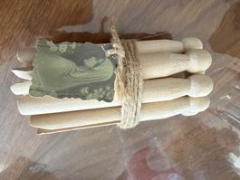 Nostalgische Holz Wäscheklammern