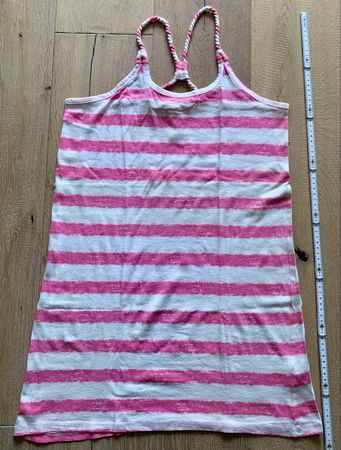 Sommerkleid Gr. 38/40 Ocean Club, Pink-Weiss gestreift, 100%