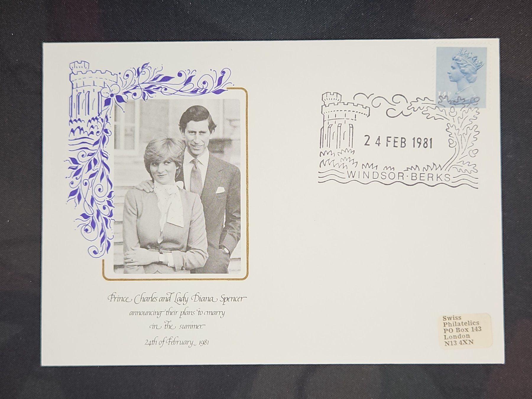 Tutti i francobolli: CL25 Enveloppe + Timbre England 1981 – Usato da Cousset venduto da Patrick_Collections