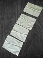 4 Stoff Tischsets "Mary's" - hell Beige NEU