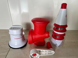 Tupperware Fusion Master mit Reiben inkl. Eiskratzer Reibe