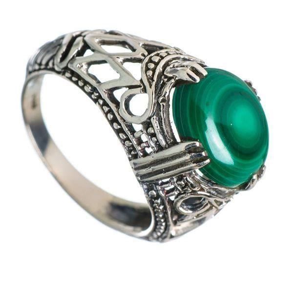 Anelli: ♛ Malachite 925 Silberring – Nuovo e nell'imballaggio originale da Oberglatt ZH venduto da Hot-Spot 1