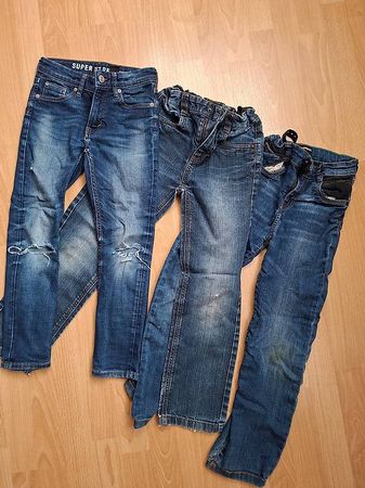 Coole Jeans-Set (3 Stk.), Grösse: 128