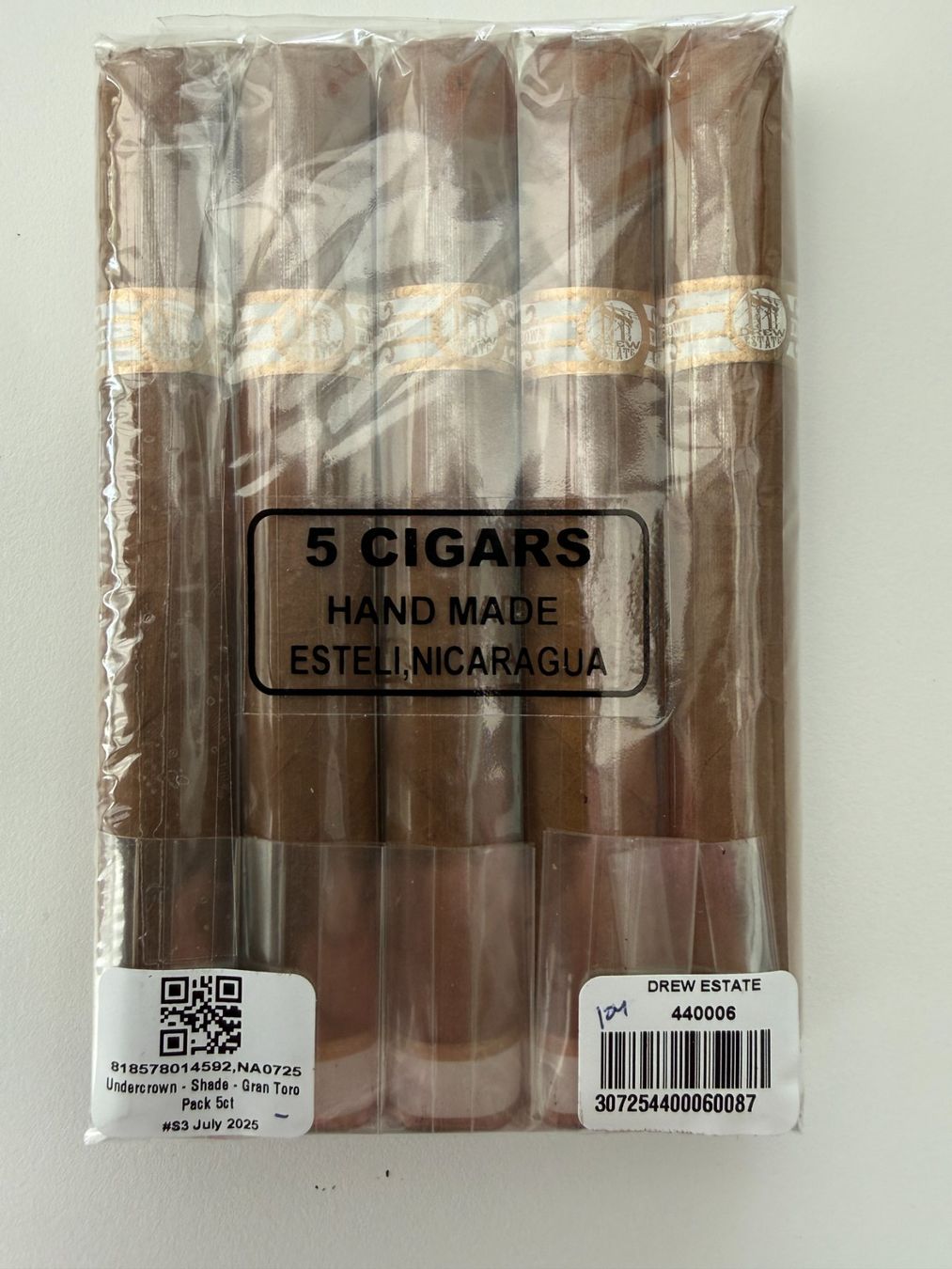 Cigares: Undercrown Shade, Gran Toro, Zigarren, 5 Stk, Fabrikneu – Neuf avec emballage d'origine à Unterengstringen par Tnovus 2