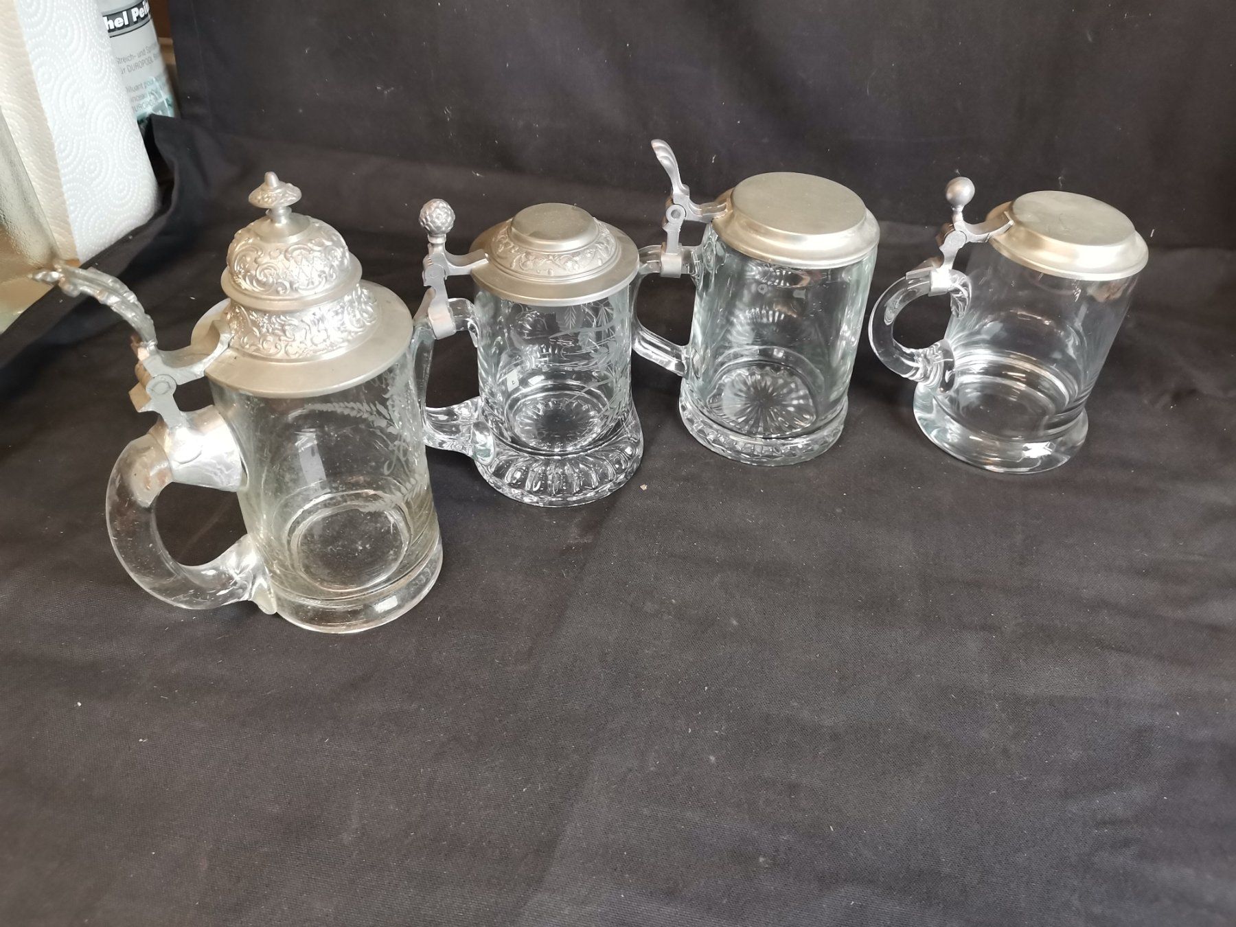 Bicchieri: Biergläser, Bierhumpen, Bierkrug mit Deckel, Bier Deckelglas – Usato da Wiedlisbach venduto da materialkreislauf 8