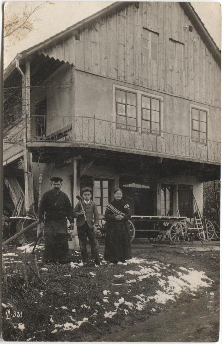Ansichtskarten: Landwirtschaft/Wagnerei 1910 ZH oder AG? – Gebraucht aus Rothrist von Clanx