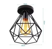 Plafonnier de Style industriel à tête unique, créatif en fer