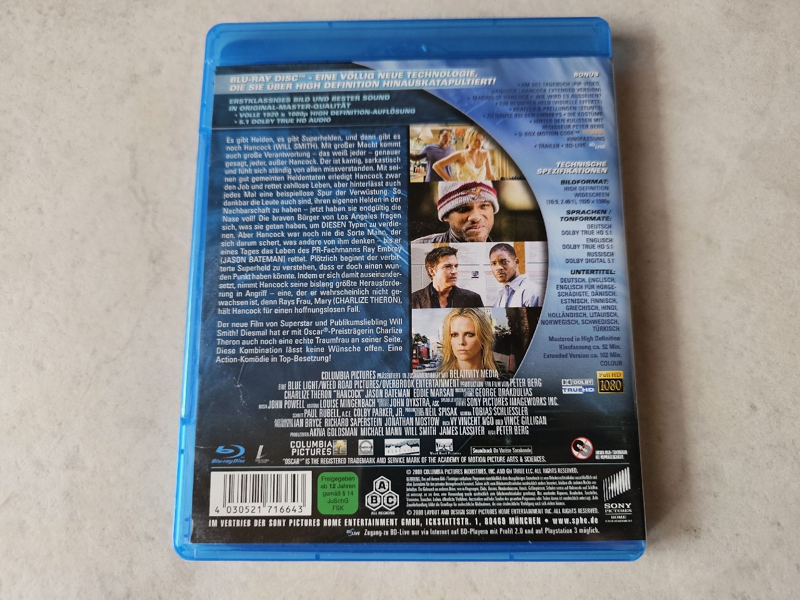 Tutti i DVDs: Hancock  -  Extended Version  /  Bluray – Usato da Schneisingen venduto da backstore24 1