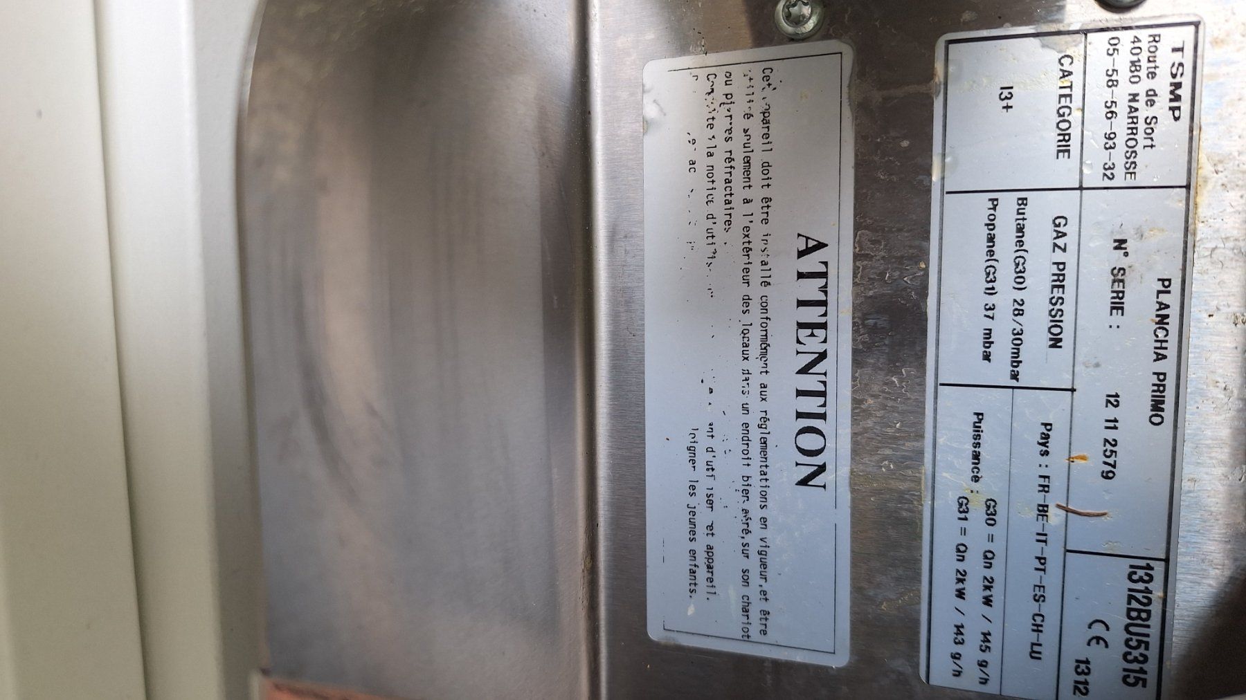 Griglie: Gas Grill Platte – Usato da Rickenbach SO venduto da hegyc 3