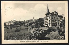 Menzingen, Dorfansicht mit Erholungsheim