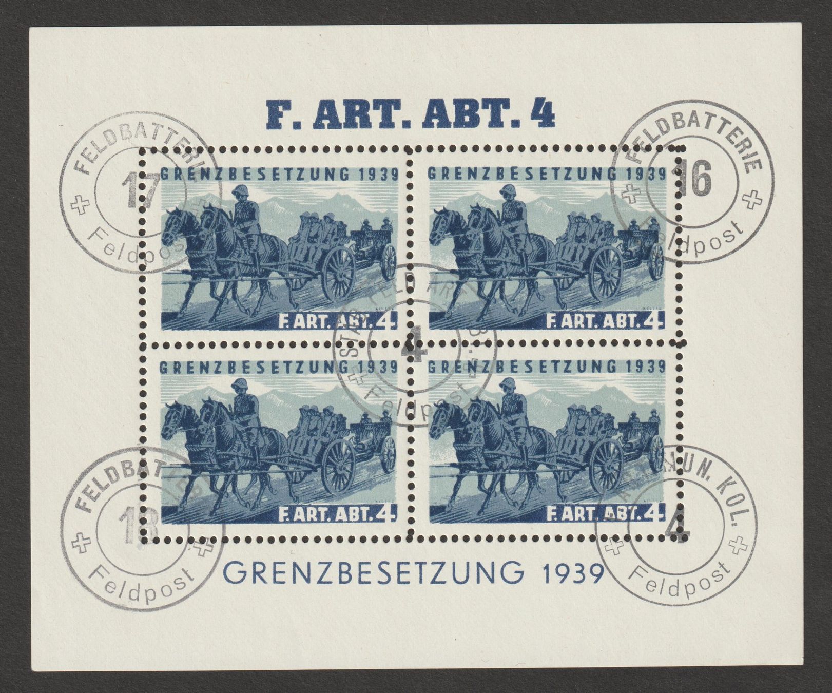 Tous les timbres: Artillerie Nr. 46/5 o – D'occasion à Siebnen par Fstaehli