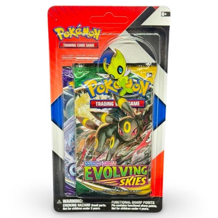 🇬🇧 Pokémon Evolving Skies | Celebi Pin 2-Pack Blister EN (Neu und ...