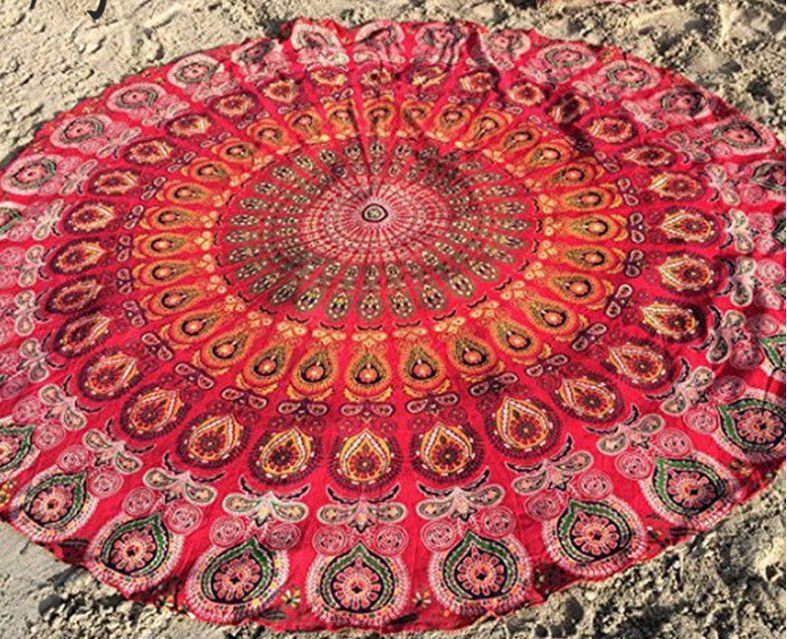 Produktbild von Generico Om Yoga Schal - Hare Rama Schal Unisex 216x104cm Boho Style