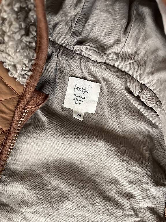 Giacche & Cappotti: Feetje Übergangsjacke 74 Braun Teddy Polyester – Usato da Cham venduto da nininanana 4