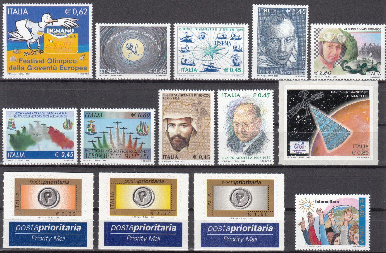 Tutti i francobolli: Italien 2005 postfrisch – Usato da Bürglen TG venduto da StampGraf 3
