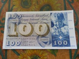 SUISSE  100  Francs  1956  (9930)  Billet