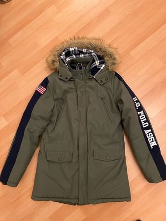 Winterjacke US Polo Assn Gr.170 khaki wie neu