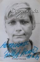 Frithjof Vierock (1943-2020) Schauspieler - Autogramm