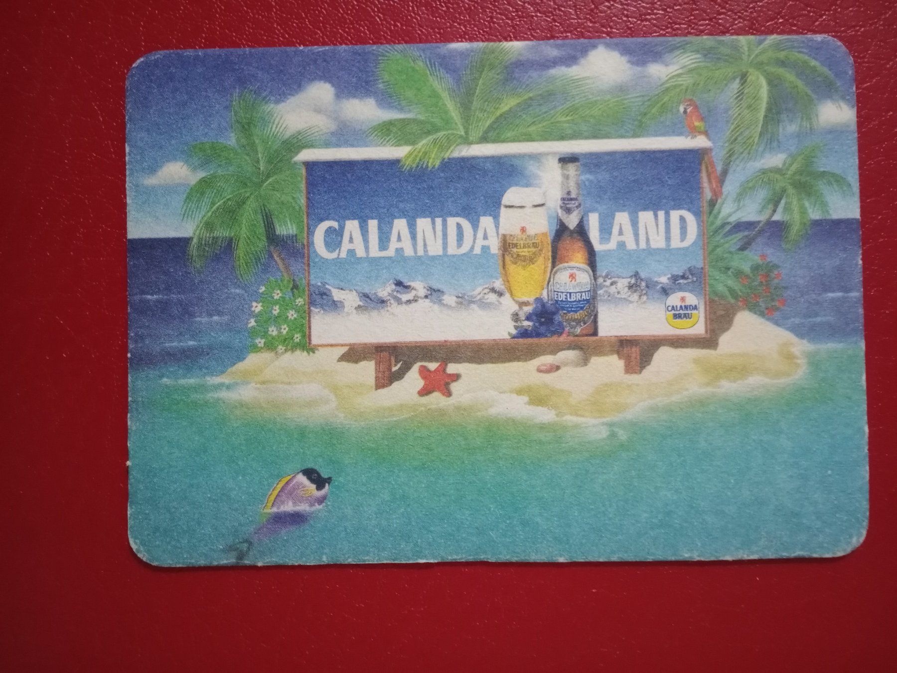 Calanda Untersetzer: Bierdeckel Ansichtskarten Format Calanda Bräu Insel (GRL) – Gebraucht aus Küttigen von Melisch1000
