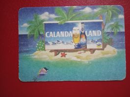 Bierdeckel Ansichtskarten Format Calanda Bräu Insel (GRL)