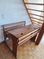 Ancien bureau d'école pour enfants en bois - vintage