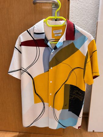 Hemd Cotton & Silk bunt Grösse L 