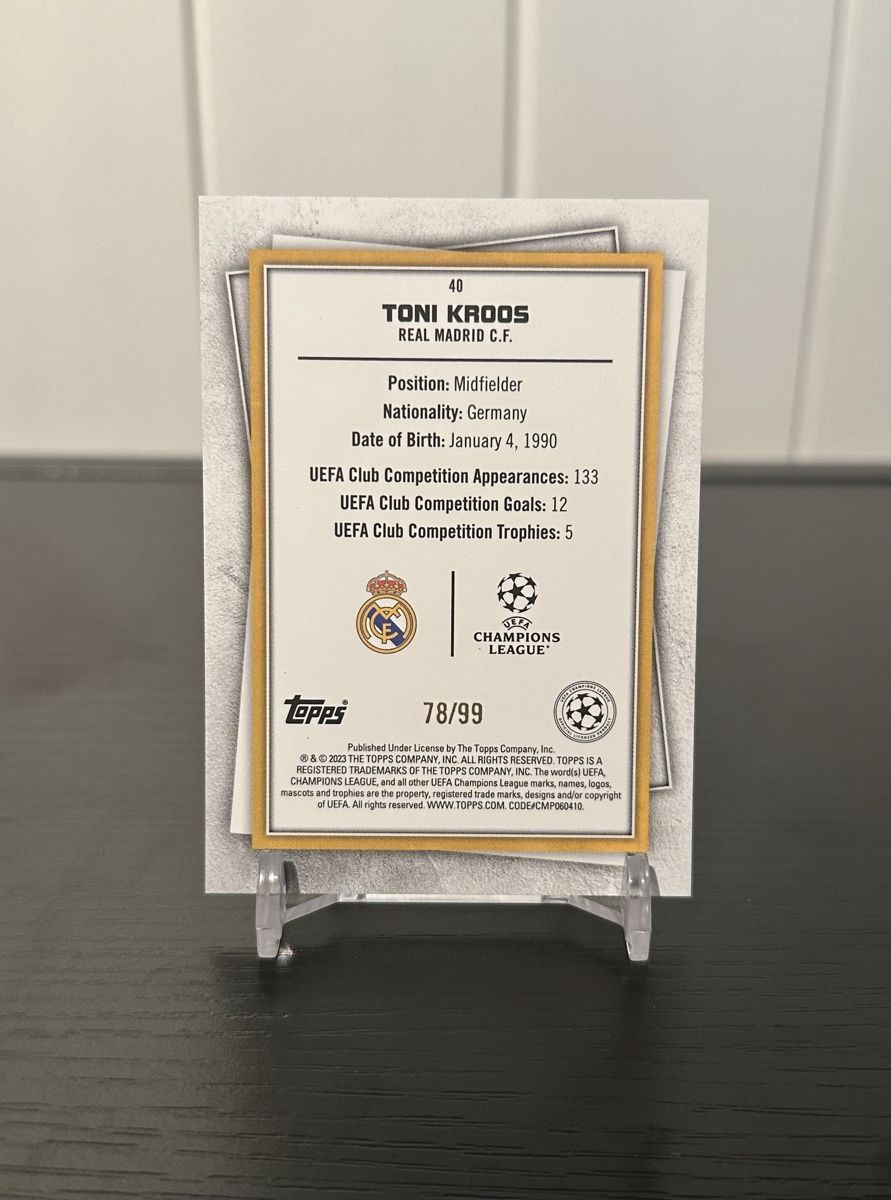 Topps Sammelbilder & Trading cards: TOPPS / TONI KROSS REAL MADRID /99 – Neu (gemäss Beschreibung) aus Unterstammheim von Robin059 1