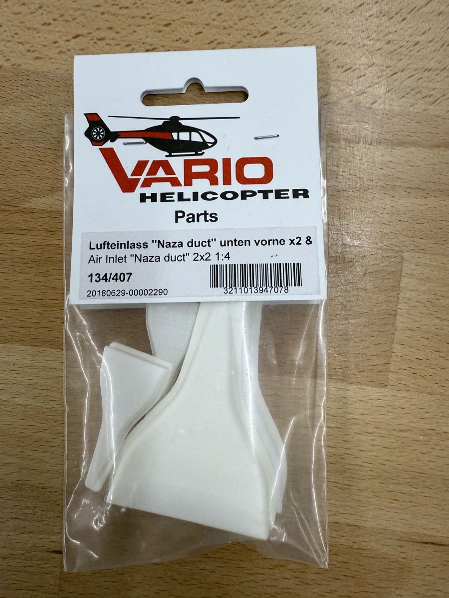 Vario Helicopter Modellismo RC: Vario Lufteinlässe 134/407 – Nuovo (secondo la descrizione) da Diessbach b. Büren venduto da babs92