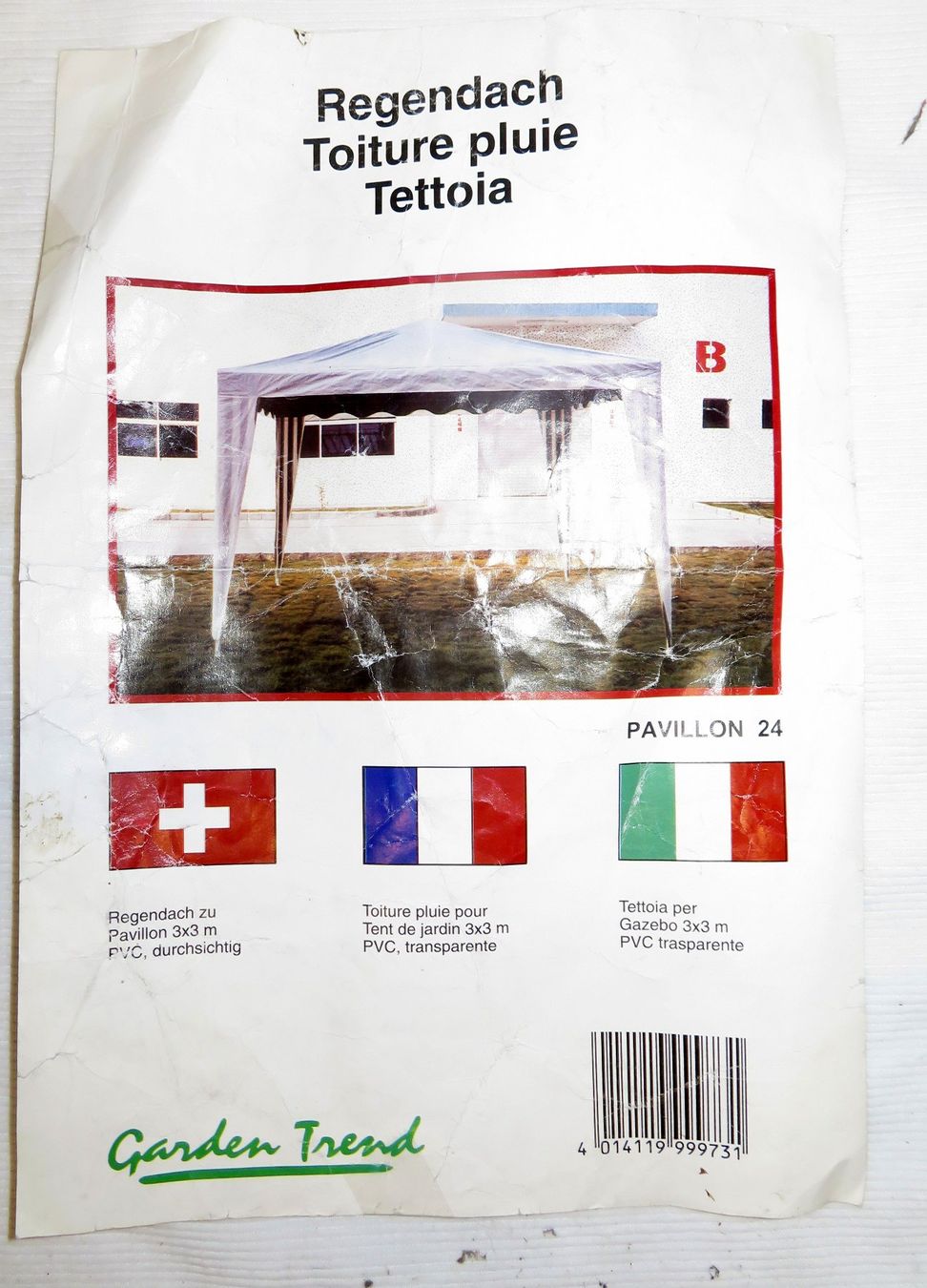 Zelte: Regendach - Pavillion 24 mit zwei Gewichtssteinen – Gebraucht aus Zofingen von Schekke 2