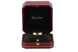 CARTIER Love Ring mit Rosa Saphir Gr. 55 18K Gold *S4367