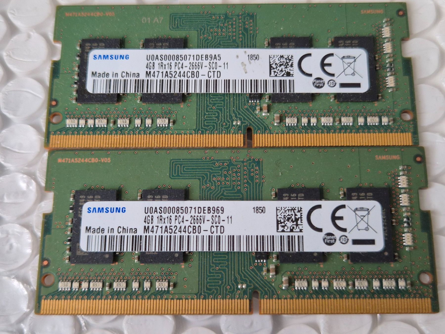 Samsung Memoria / RAM: 2x4GB 1Rx16 PC4-2666V-SC0-11 – Usato da Roggwil BE venduto da GLDANI 1