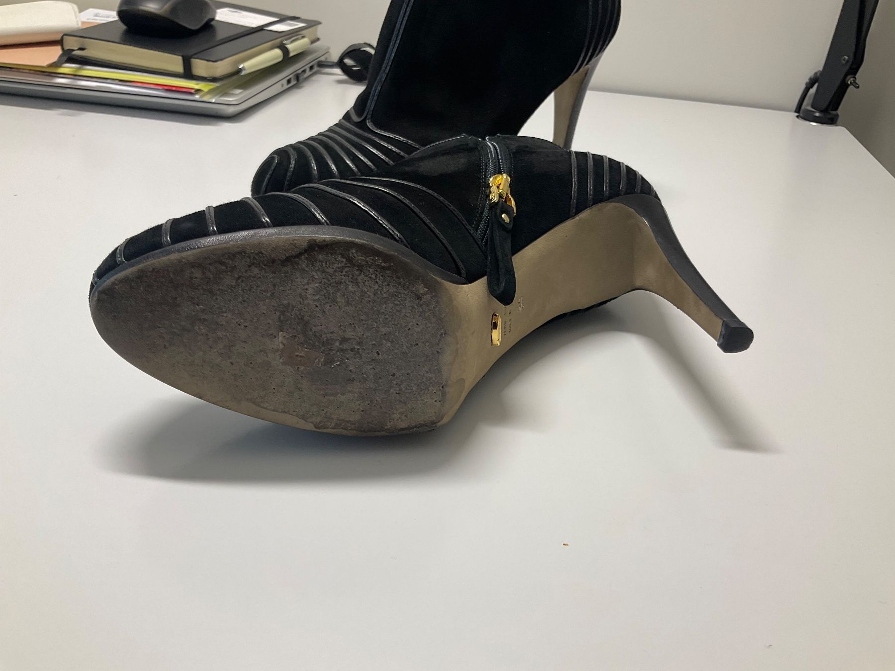 Sergio Rossi Scarpe da donna: Sergio Rossi Stiefelette Wildleder/Leder – Usato da Wetzikon ZH venduto da coco8468 3