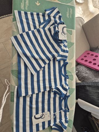 4er Set: Lamino T-Shirts, Grösse 2×62/68/74/ Neu mit Etikett