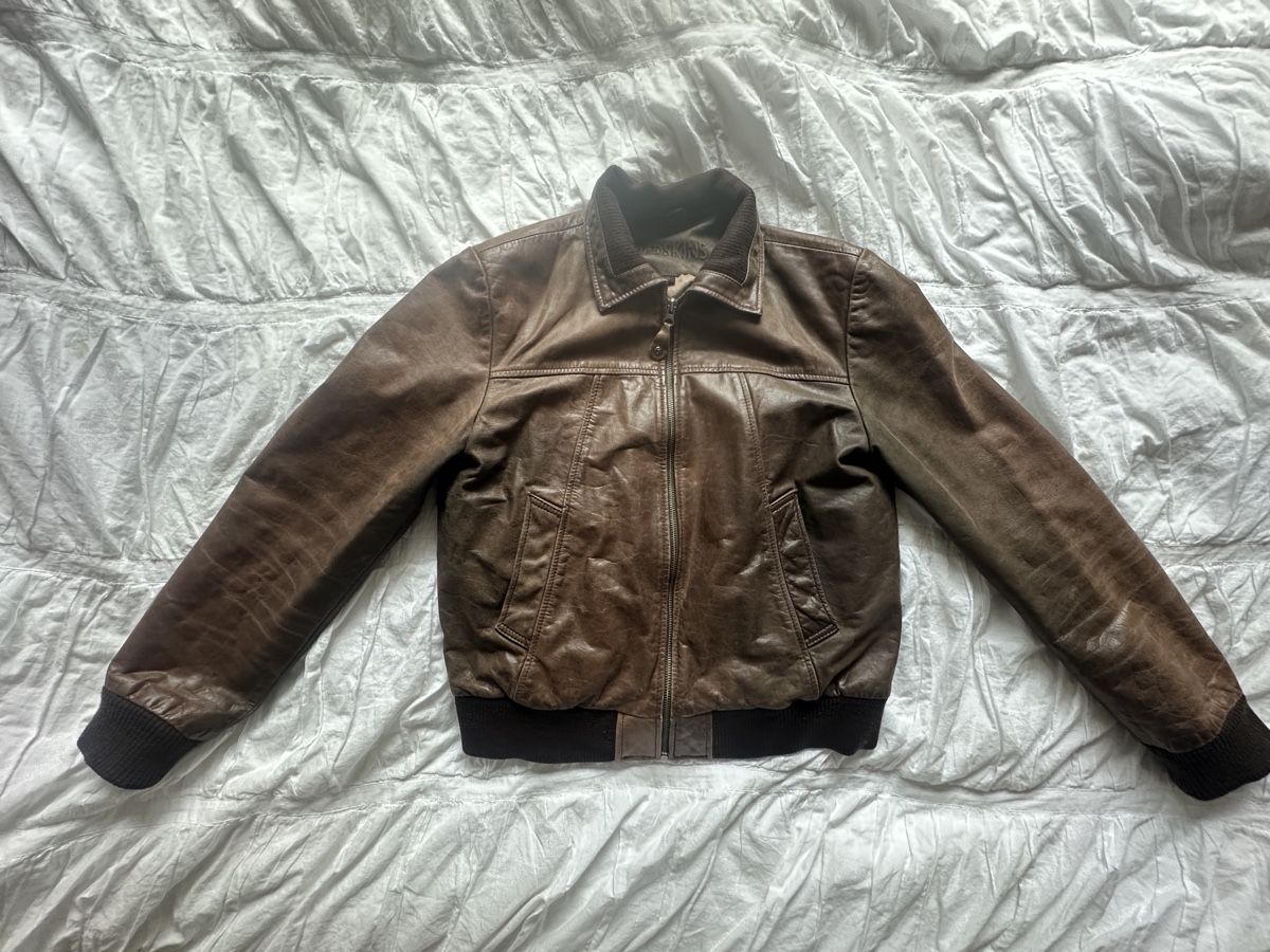 Redskins Giacche: Vintage Redskins Lederjacke Bomber Gr M braun – Usato da Bern venduto da estelle.lia