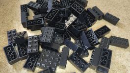 2x6 Black Building Bricks 100 Pieces Blox - Lego compatible