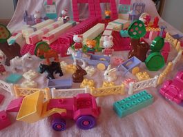 sehr viele Bausteine, Tiere + Figuren passend zu Lego DUPLO