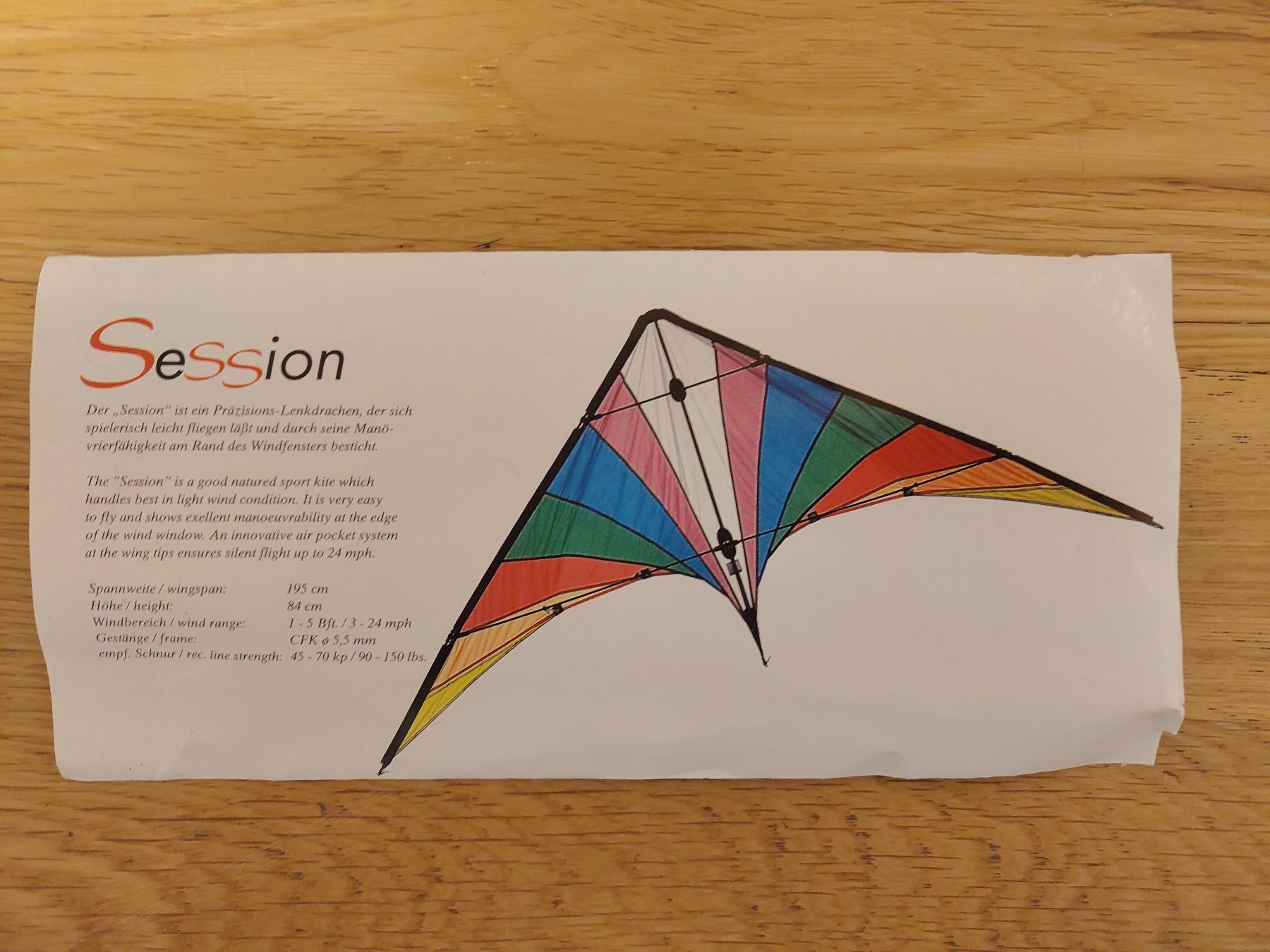 Kite: Fluglenkdrachen mit Lenkschnur – D'occasion à Bern par Wushu 1