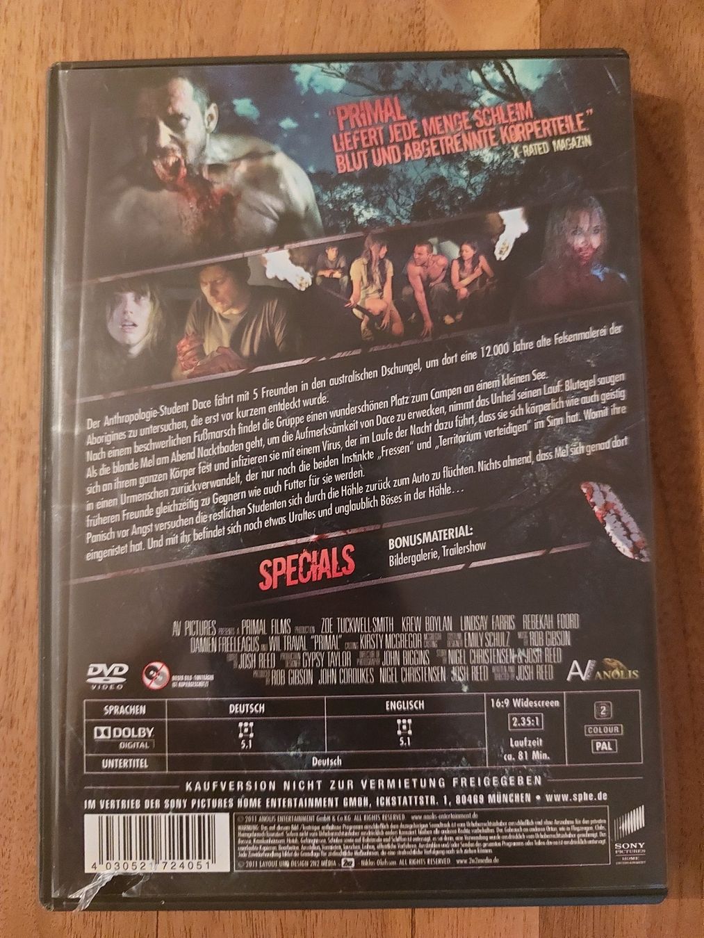 Tutti i DVDs: DVD - Primal – Usato da Rheinfelden venduto da Onyx74 1
