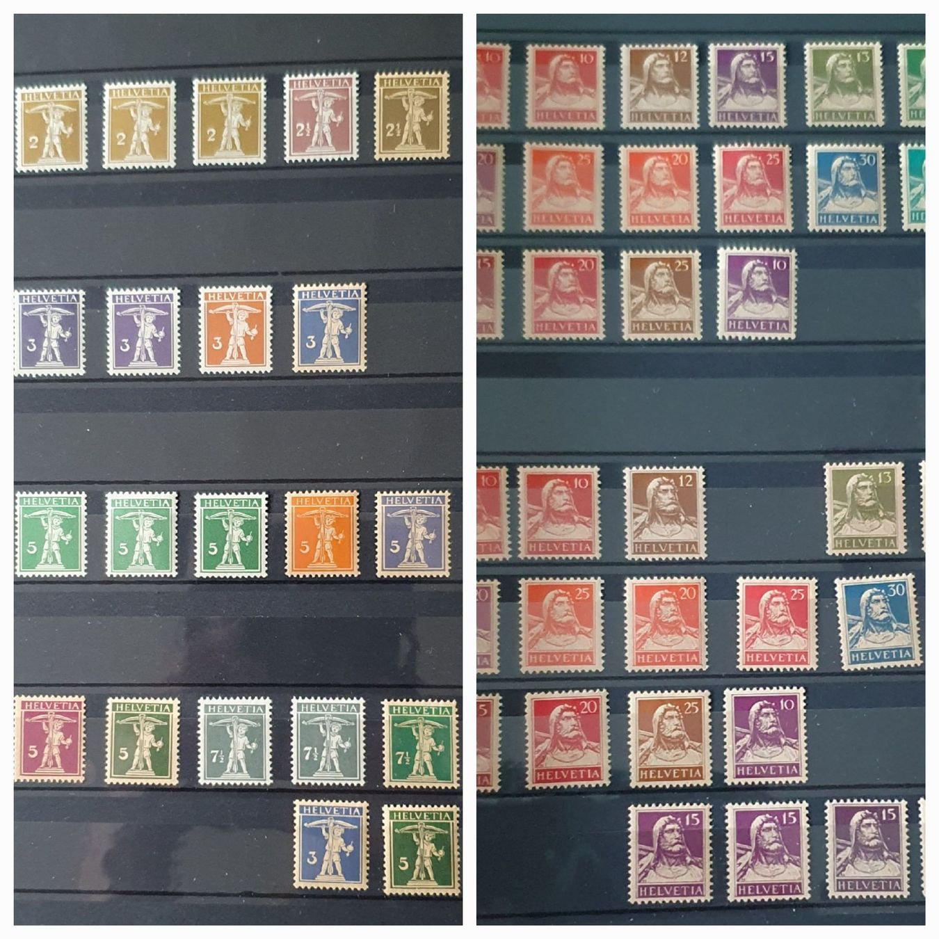 Tutti i francobolli: Sammlung Schweiz 1907 - 1997 Postfrisch – Usato da Kreuzlingen venduto da Rschweiz1 2