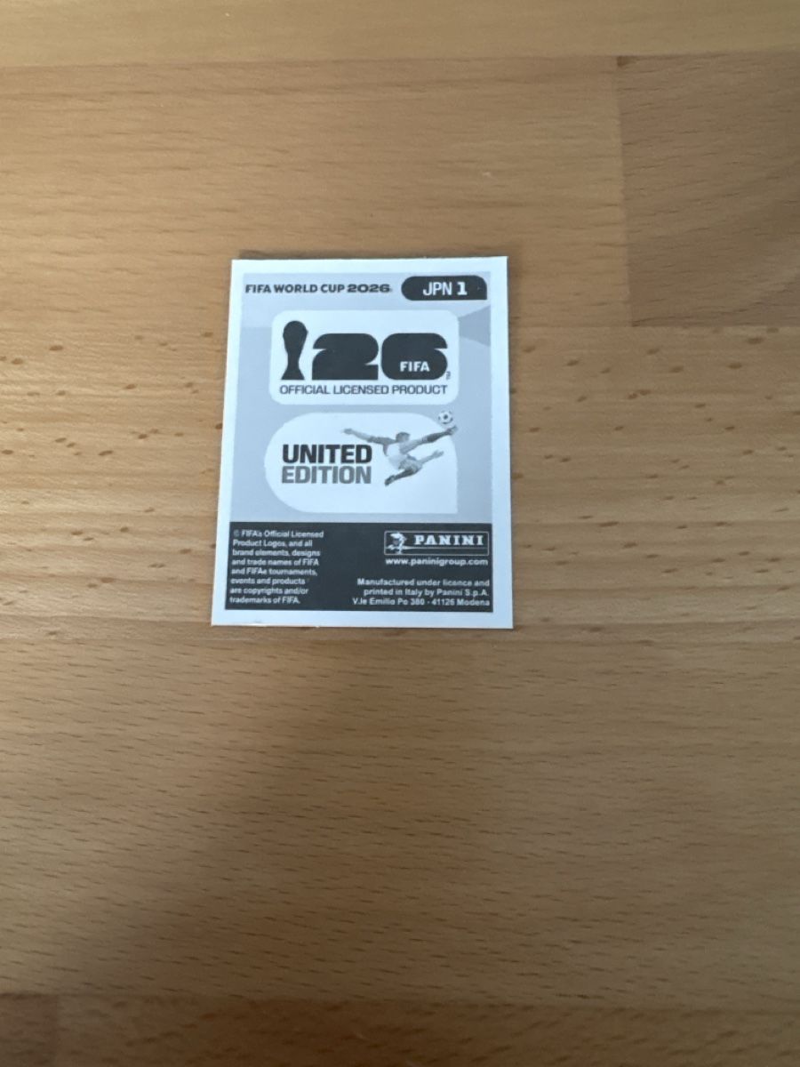 Panini Carte collezionabili: WM 2026 Sticker Japan United Edition Einzelsticker – Nuovo (secondo la descrizione) da Niederrohrdorf venduto da 92Fischli 1