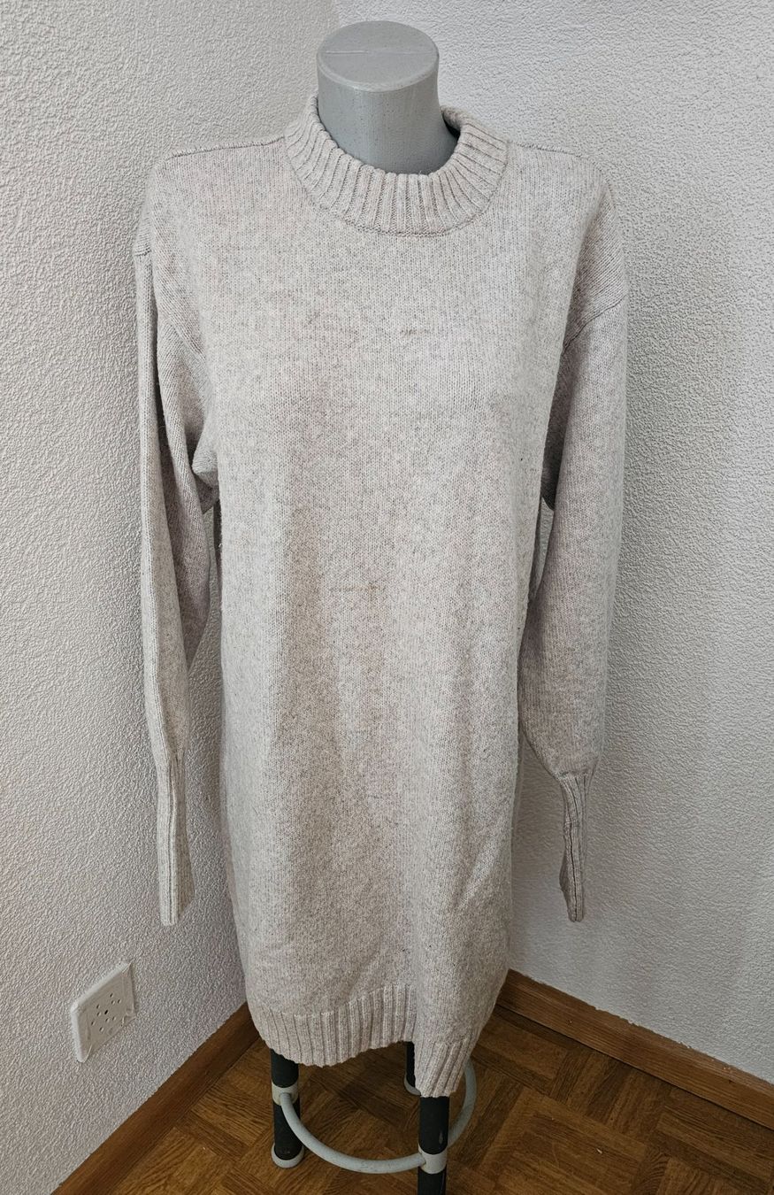 H&M Maglioni & Felpe: Langer Strick Pullover Gr. M H&M Beigetöne mit Wollanteil – Usato da Füllinsdorf venduto da Sunnebliemli7 1